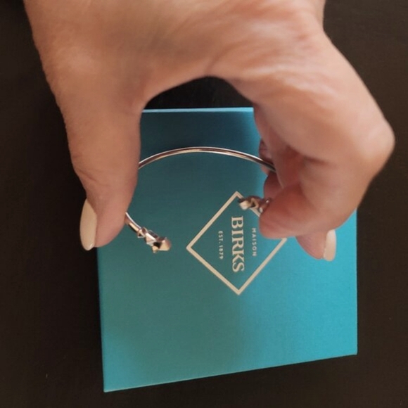 Birks Sterling Silver Cluster Stud Bracelet S/M - Picture 3 of 6